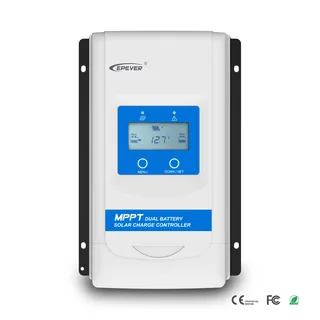 EPEVER DuoRacer DR3106N-DDS — MPPT-контроллер заряда 30 А, 12 В, две батареи, изображение 1
