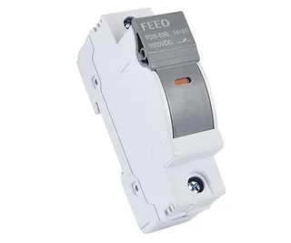 FEEO FDS-63B — держатель предохранителя 14×51 мм на DIN-рейку, изображение 1