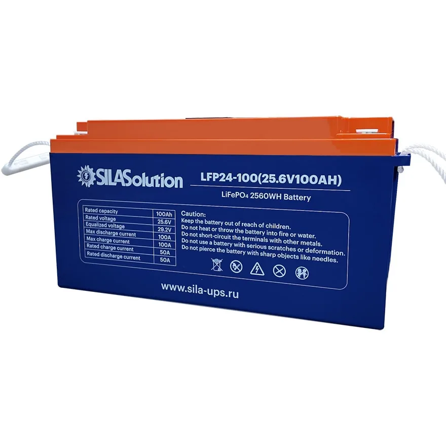 SILAsolution LFP24-100 — аккумулятор LiFePO4 24 В 100 А·ч, изображение 1